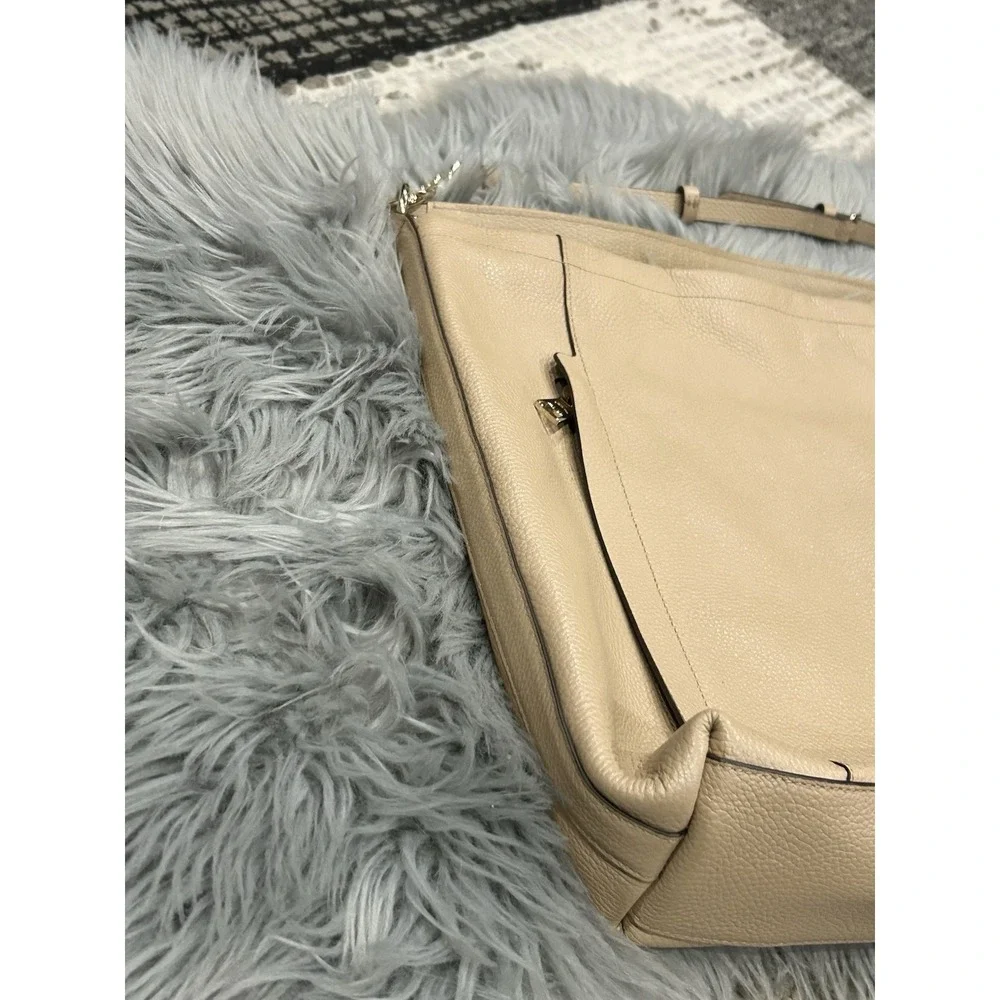 COACH Scout Hobo Tan Pebbled Leather Convertible Shoulder Bag Approx‎ 14